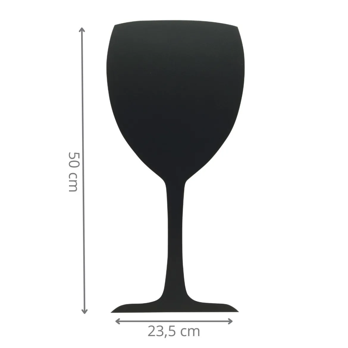 Ardoise murale en forme de verre