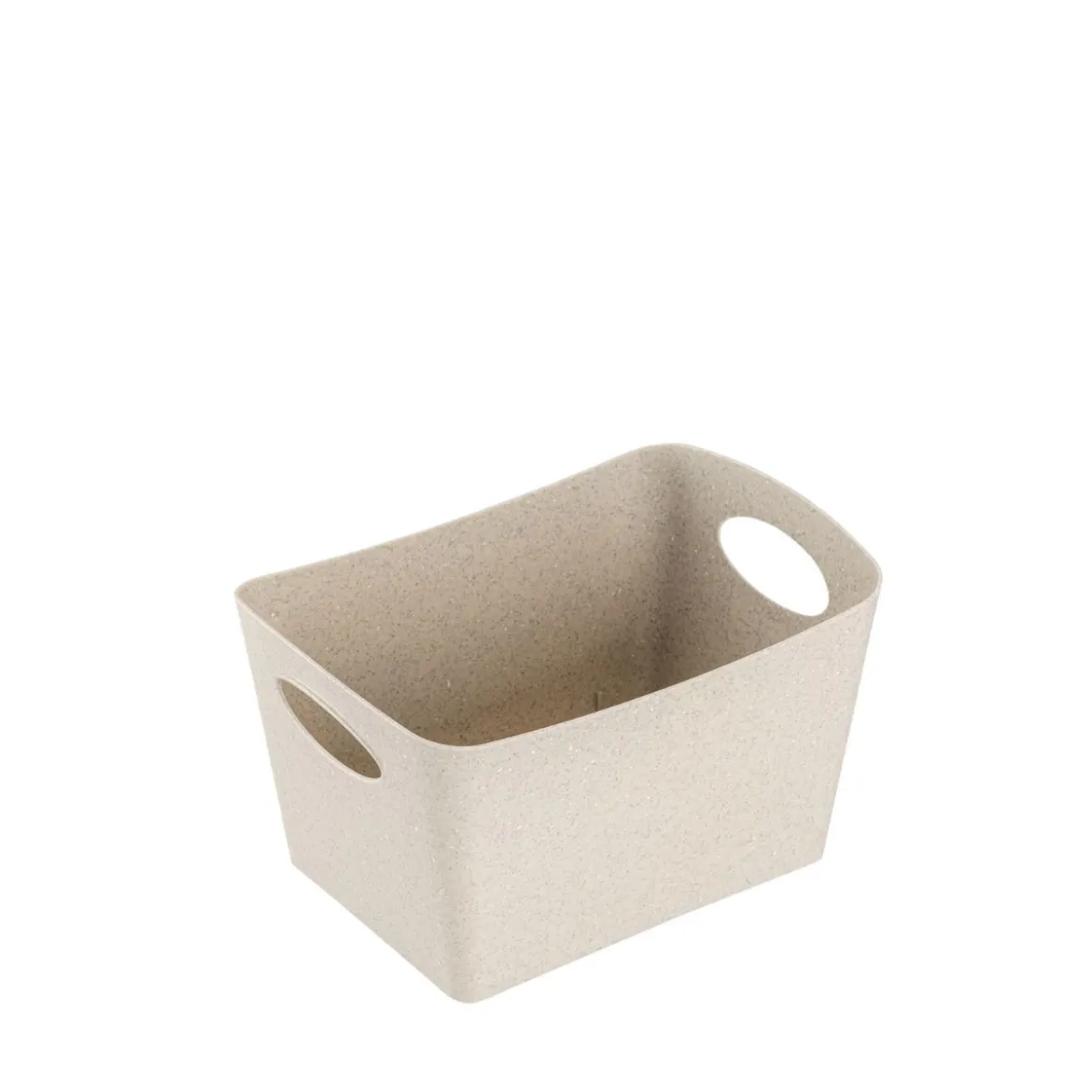 Bac de rangement beige en matière végétale recyclée M