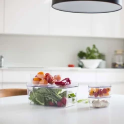 Bac de rangement transparent pour réfrigérateur M