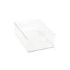 Bac en plastique M transparent et empilable pour organiser placards et tiroirs
