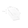 Bac en plastique S transparent et empilable pour organiser placards et tiroirs