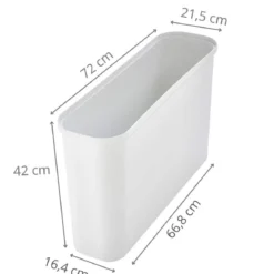 Banc coffre de rangement étroit