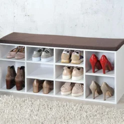 Banc de rangement pour chaussures