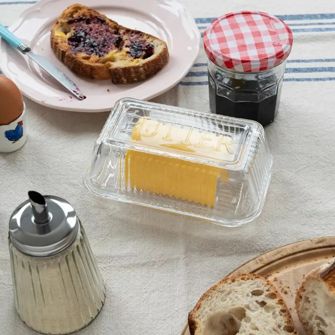 Beurrier en verre