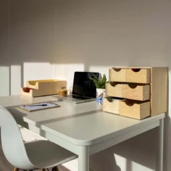 Bloc 6 tiroirs en bois