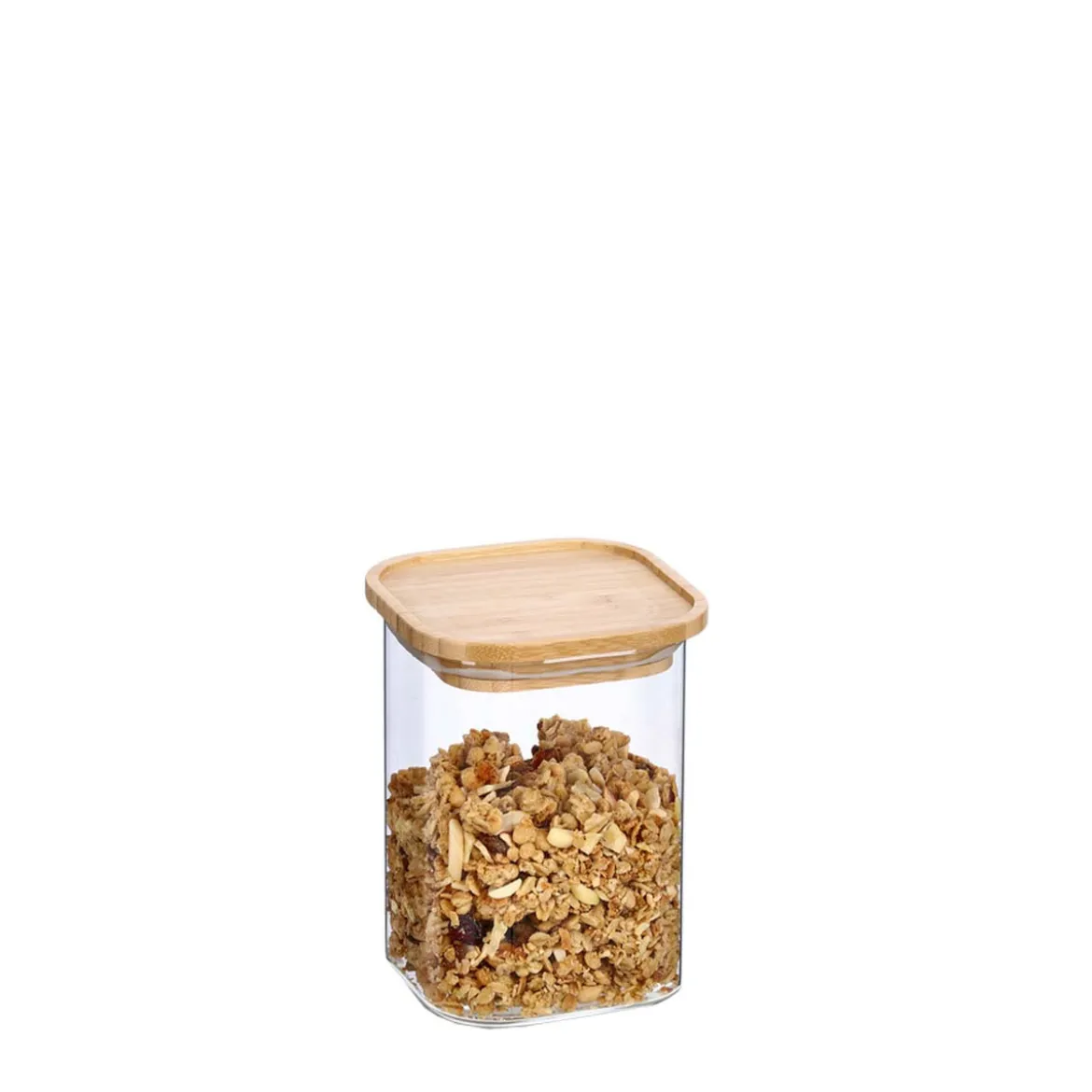 Bocal carré en verre 900 ml