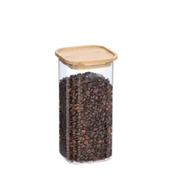Bocal de conservation carré en verre 1,6 L