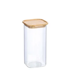 Bocal de conservation carré en verre 1,6 L