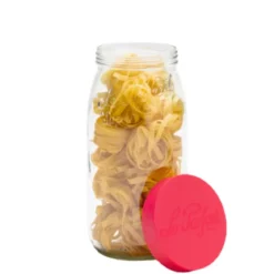 Bocal de conservation en verre 3L rouge