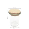 Bocal en verre avec bouchon de liège 900 ml