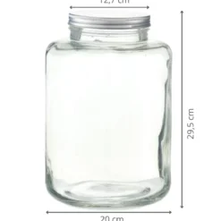 Bocal en verre épais 7 litres