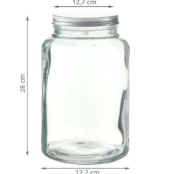 Bocal en verre épais 5 litres