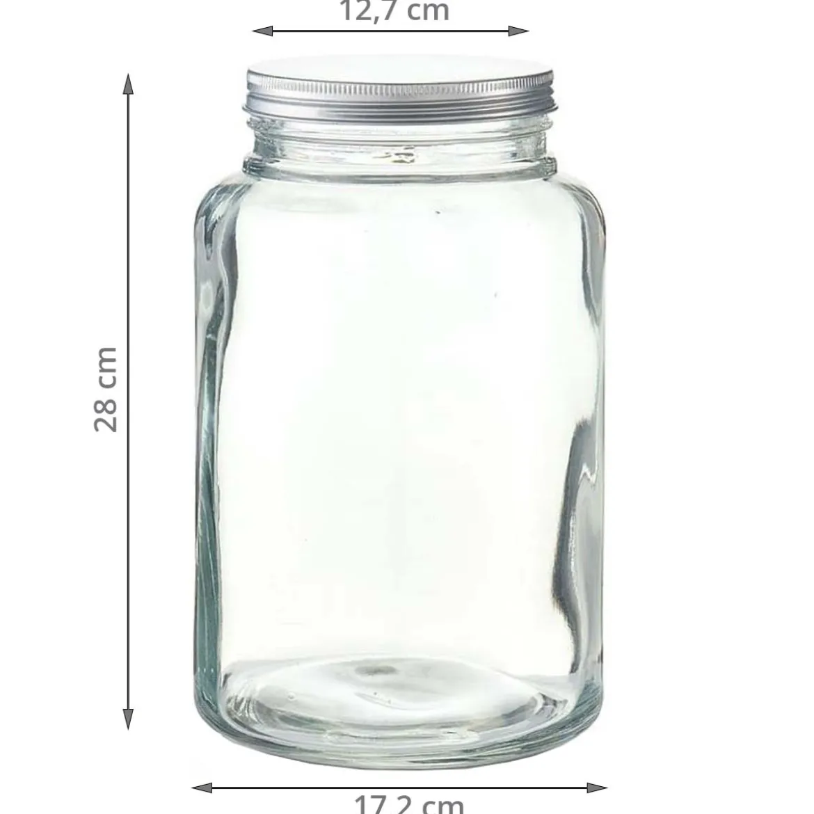 Bocal en verre épais 5 litres