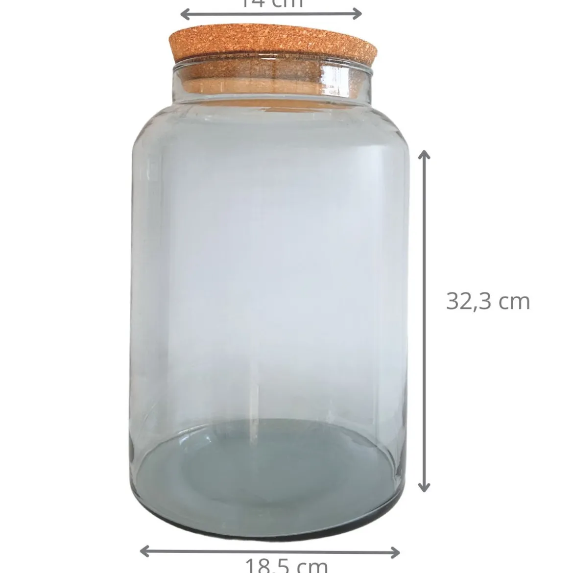 Bocal 7 litres avec bouchon en liège