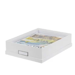 Boîte A4 en carton blanc