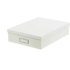 Boîte A4 en carton blanc