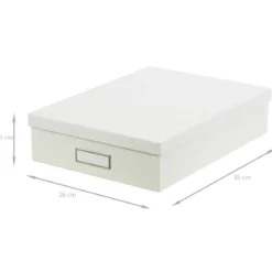 Boîte A4 en carton blanc