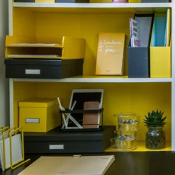 Boîte A3 en carton gris anthracite