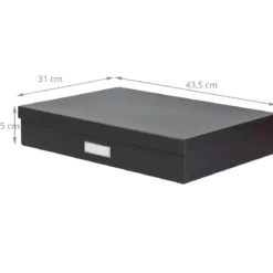 Boîte A3 en carton gris anthracite