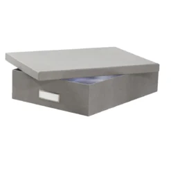 Boîte A4 en carton gris flanelle