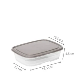 Boîte alimentaire en matériau recyclé et renouvelable 0,5 L