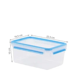 Boîte alimentaire en plastique transparent. Taille L (2,3 litres)