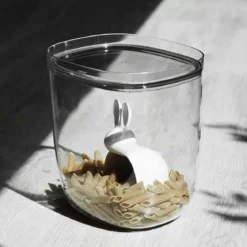 Boîte alimentaire transparente avec cuillère mesure 3,5L
