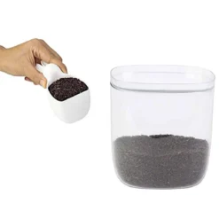 Boîte alimentaire transparente avec cuillère mesure 3,5L