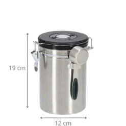Boîte à café en inox avec cuillère 1,7 litres