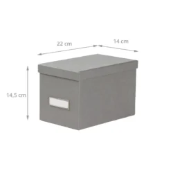 Boîte à CD en carton gris flanelle