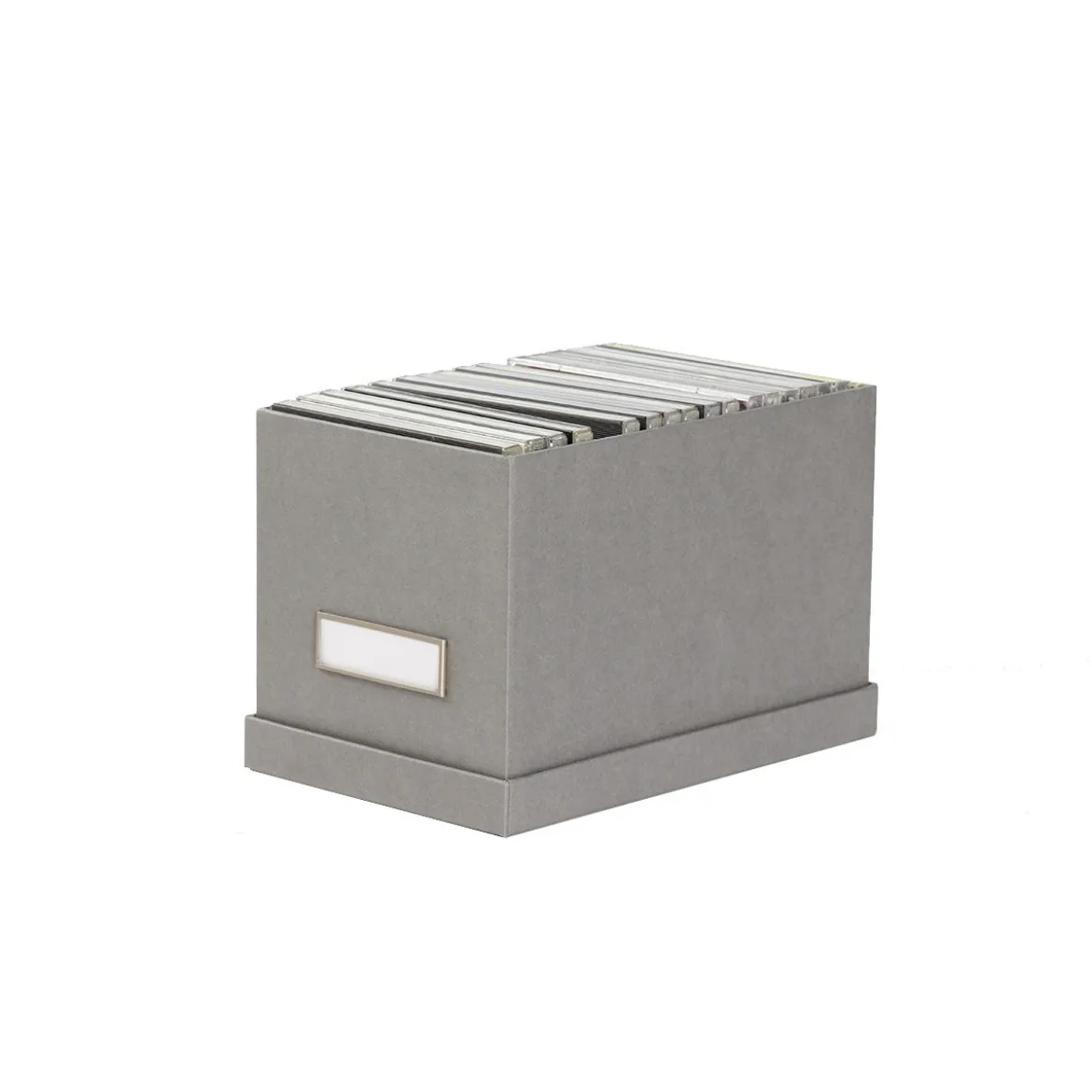 Boîte à CD en carton gris flanelle