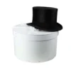 Boîte à chapeaux en carton blanc (M)