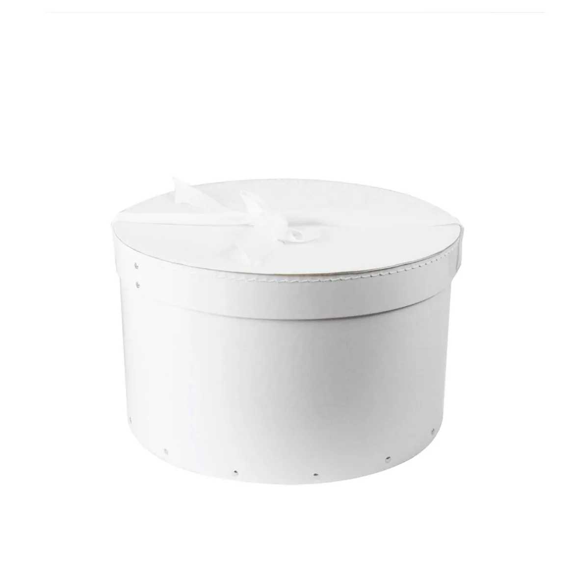 Boîte à chapeaux en carton blanc (M)