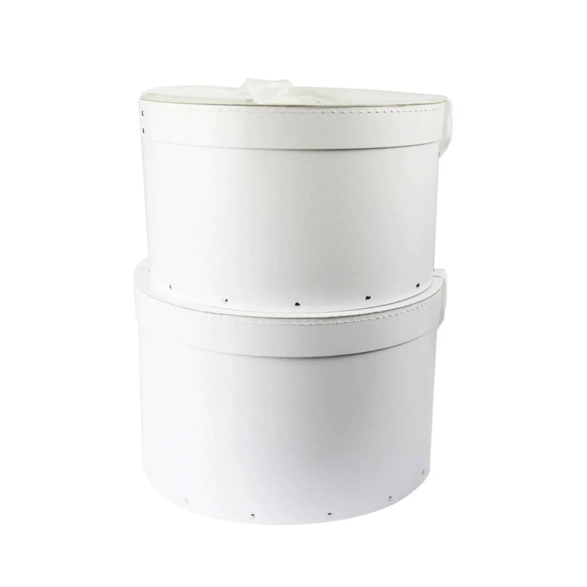 Boîte à chapeaux en carton blanc (M)