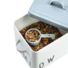 Boîte à croquettes pour chat en métal avec pelle