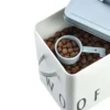 Boîte à croquettes pour chien en métal avec pelle
