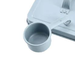 Boîte à croquettes pour chien en métal avec pelle