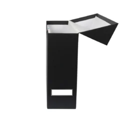 Boîte de classement en carton gris anthracite