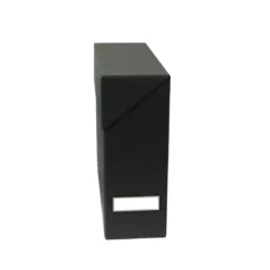 Boîte de classement en carton gris anthracite