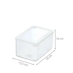 Boîte de rangement alimentaire empilable en plastique 1,65 litres