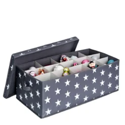 Boîte de rangement à compartiments pour boules de Noël