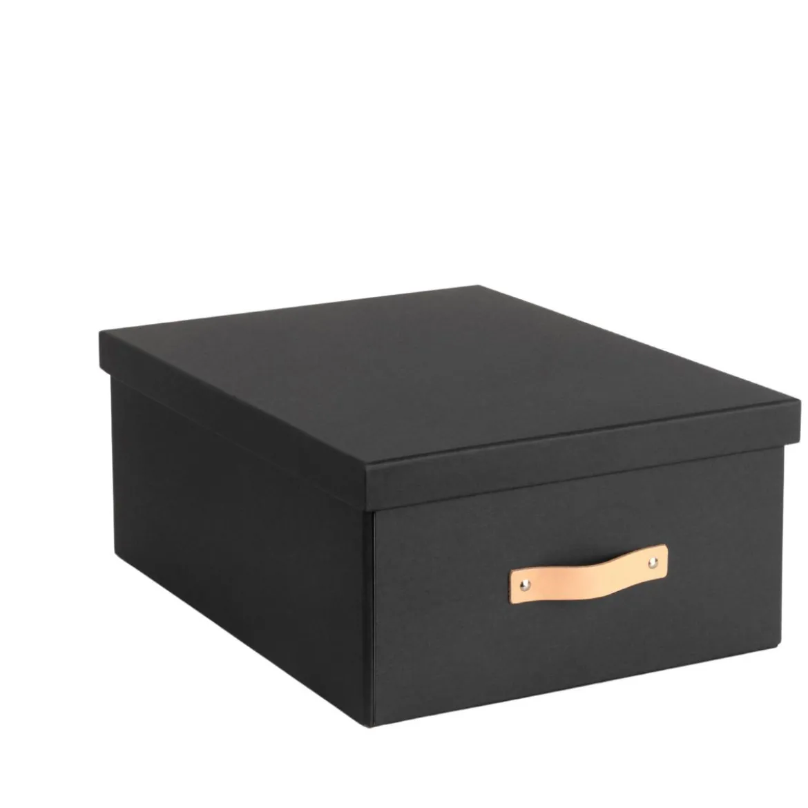Boîte de rangement en carton noir 45x35 cm