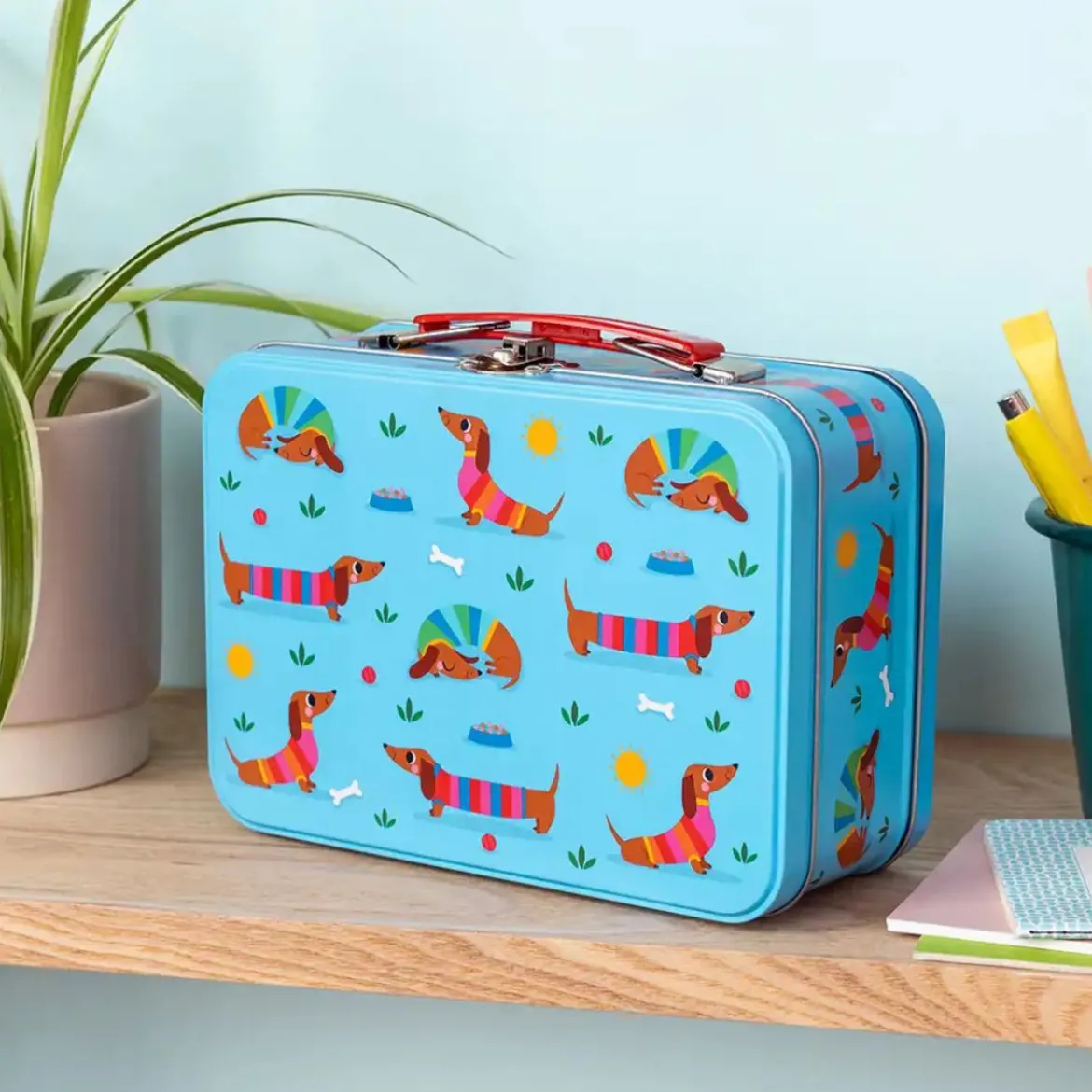 Boîte de rangement en métal pour enfant
