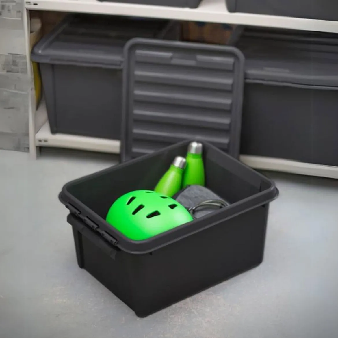 Boîte de rangement en plastique recyclé 32 litres