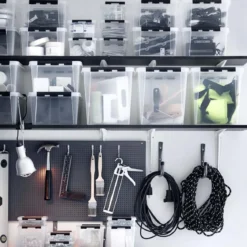 Boîte de rangement en plastique avec couvercle 14 litres
