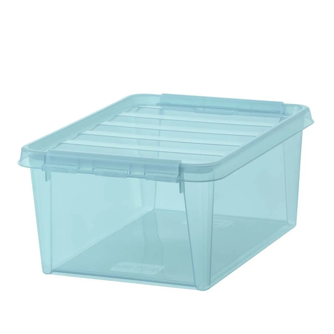 Boîte de rangement en plastique bleu 14 litres