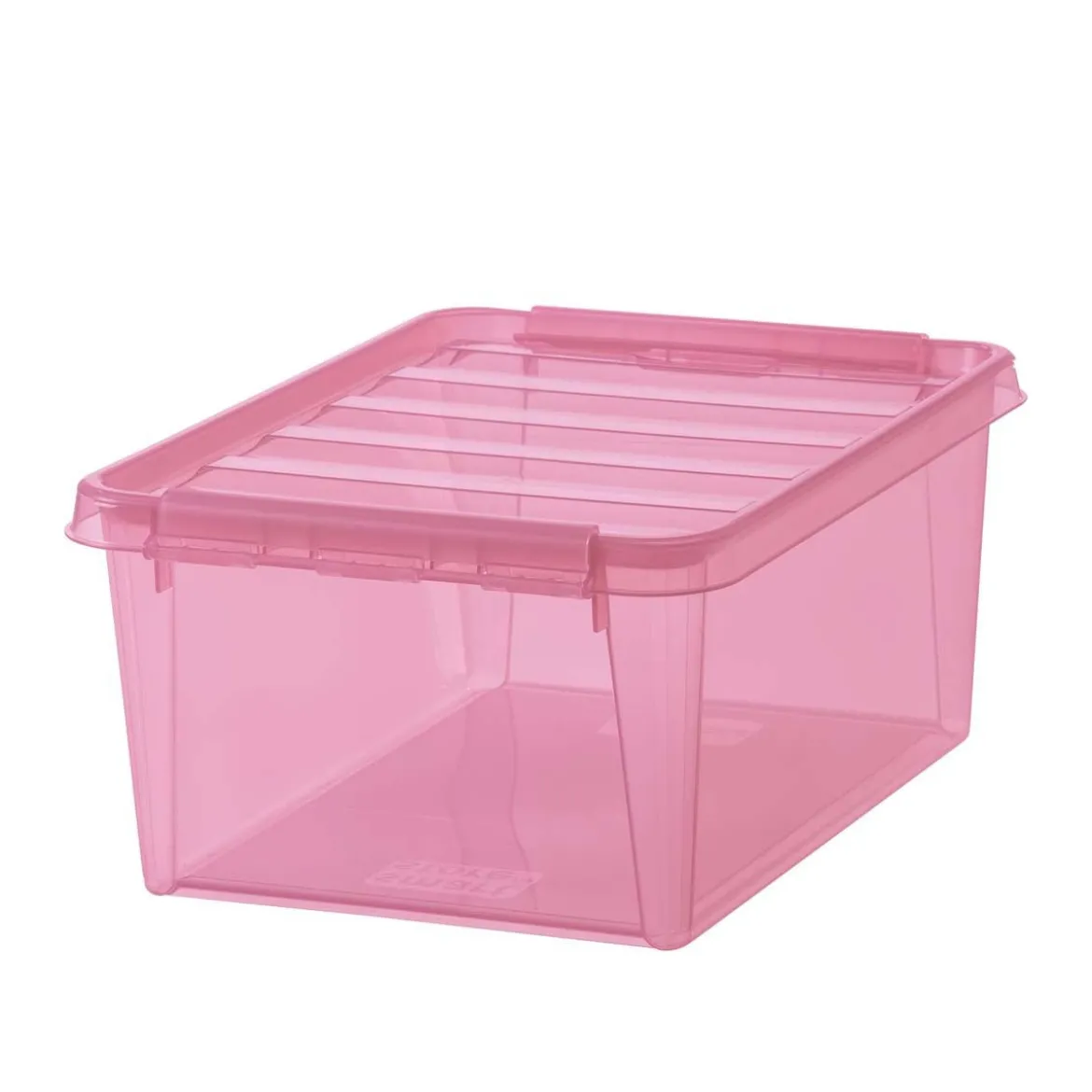 Boîte de rangement en plastique rose 14 litres