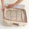 Boîte de rangement en tissu avec ouverture avant 23 litres