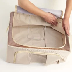Boîte de rangement en tissu avec ouverture avant 23 litres