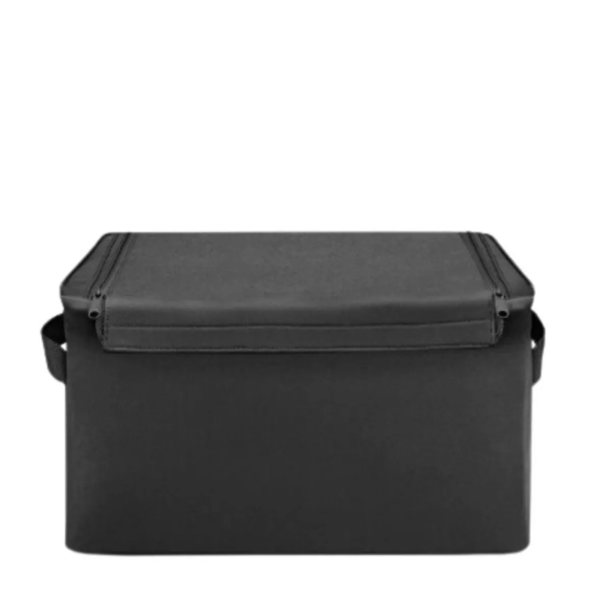 Boîte de rangement en tissu noir avec armature M